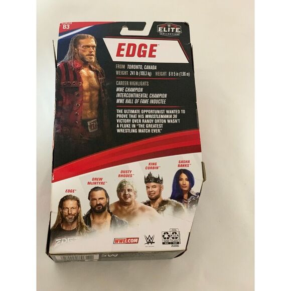 WWE mattel  Edge Elite Series 83 Gray Pants, WRESTLING collectible action figure - Picture 3 of 6